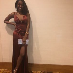 Bronze / Copper Formal Dress